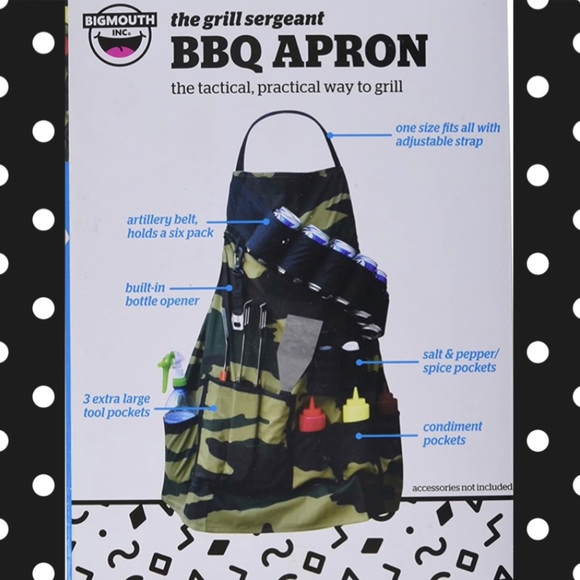 NWT Grill Sergeant BBQ Apron - Picture 3 of 5